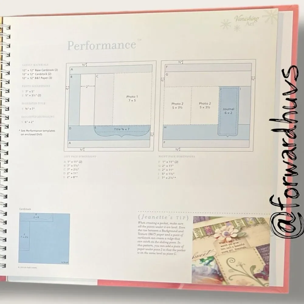 Magic by Jeanette R. Lynton – 35 Layout Scrapbook Patterns + DVD